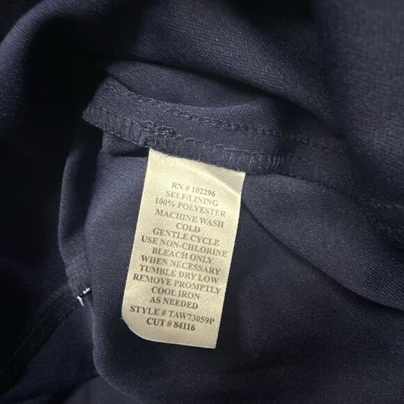 Connected Apparal Petites Womens Floral Print Mini Wrap Dress Size 4P - Picture 4 of 4